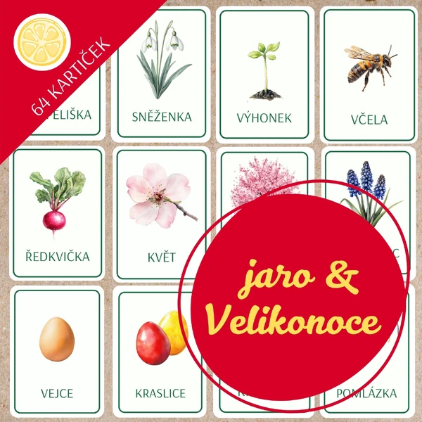 JARO A VELIKONOCE - obrázkové demonstrační karty