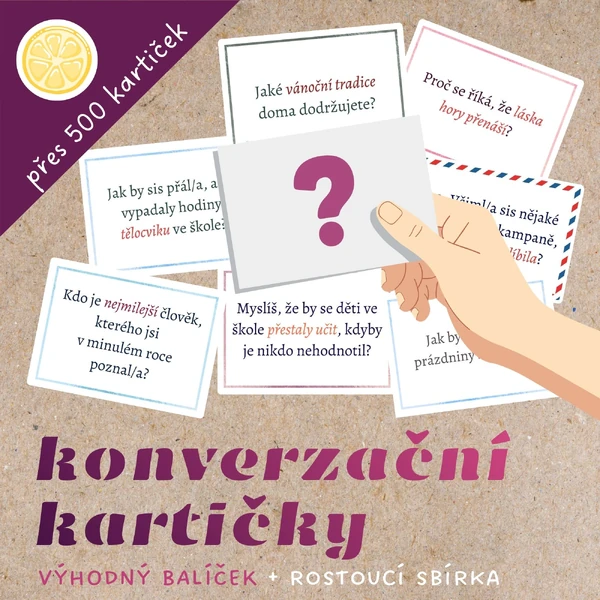 VÝHODNÝ BALÍČEK - rostoucí sbírka konverzačních kartiček