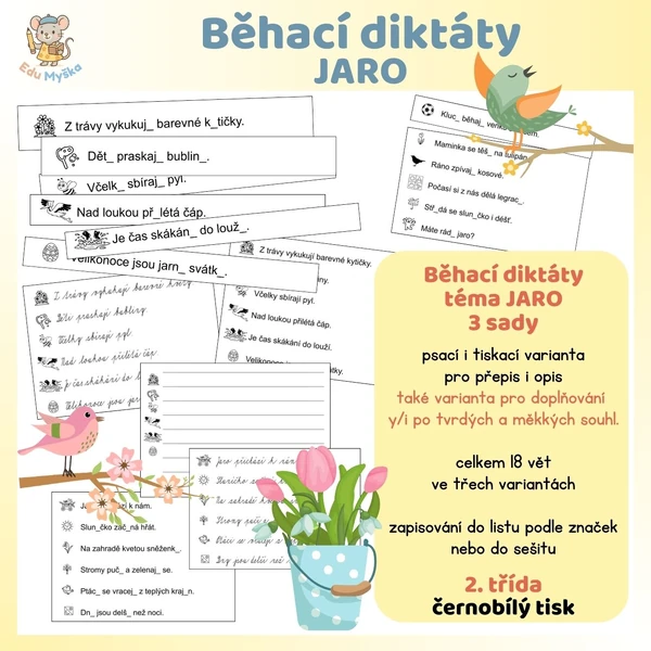 Běhací diktát - JARO