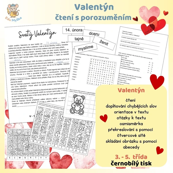 Čtení s porozuměním VALENTÝN