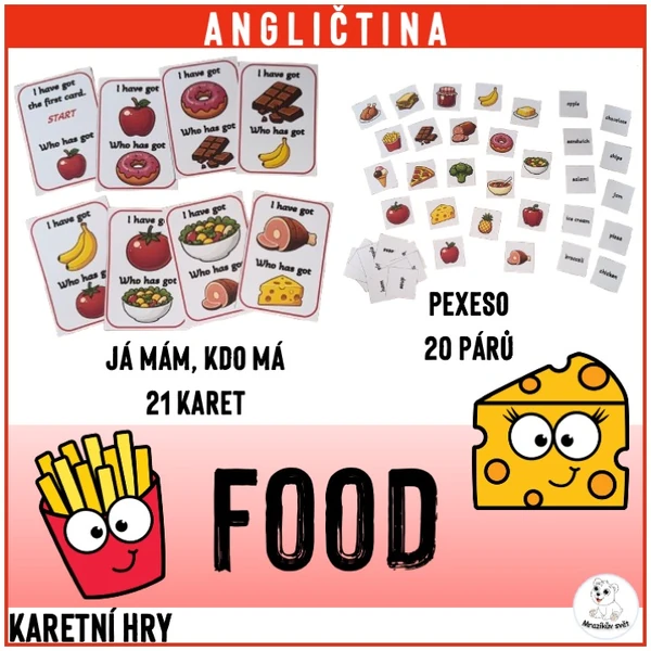 FOOD - karetní hry