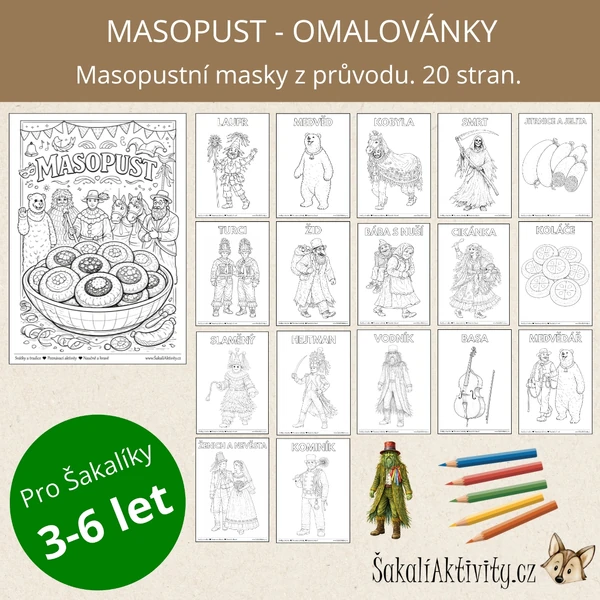  Omalovánky - MASOPUST 