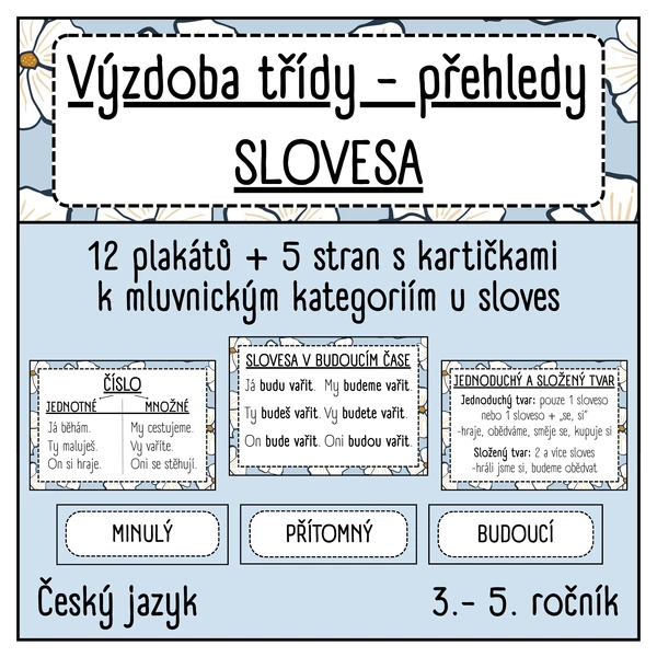 SLOVESA- přehledy učiva