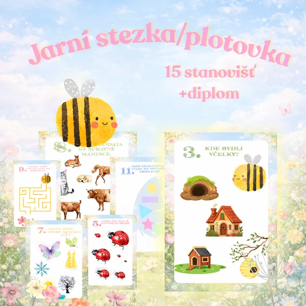 🌸 JARNÍ STEZKA / PLOTOVKA 🌸