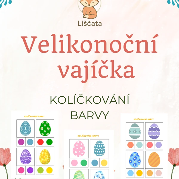 Velikonoční kolíčkování - barvy
