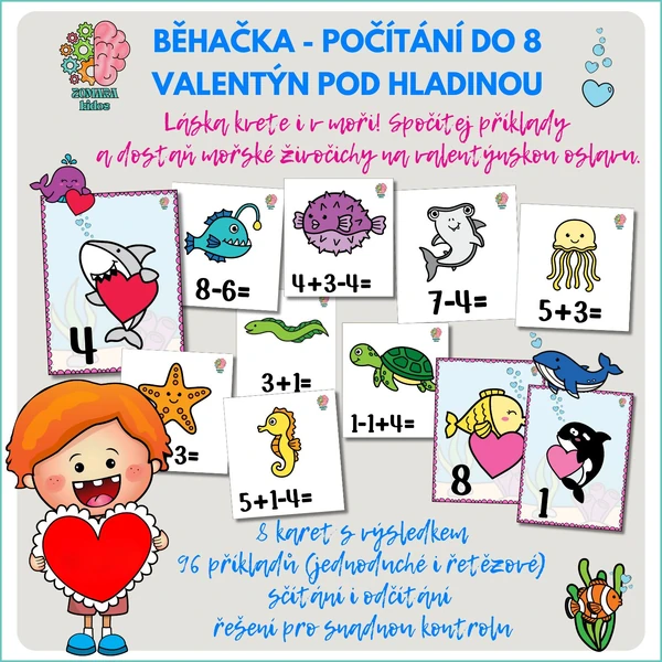 Běhačka: Počítání do 8 - Valentýn pod hladinou