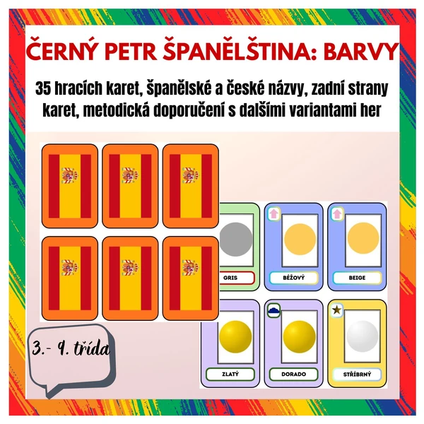 Španělština: Černý Petr - barvy