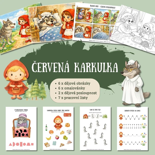 Červená Karkulka - soubor aktivit
