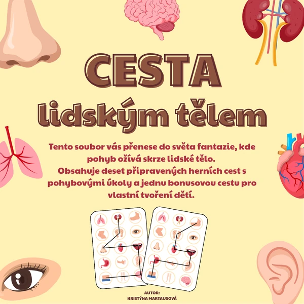 Cesta lidským tělem - Poznáváme lidské tělo pohybem!