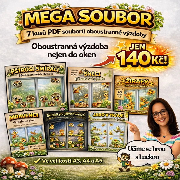 Mega soubor - výzdoby do oken :-) 7pdf souborů