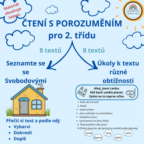 Čtení s porozuměním pro 2. třídu