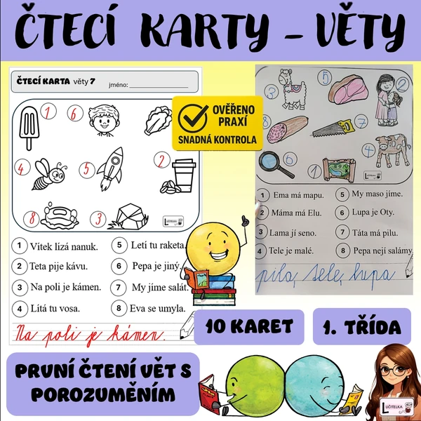 Čtecí karty- první věty 