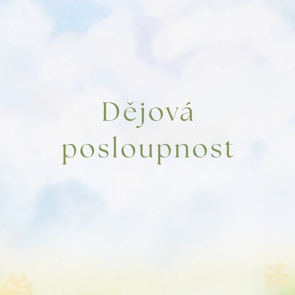 Obrázková dějová posloupnost - Logické myšlení