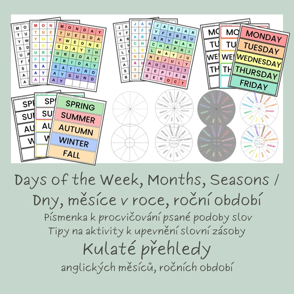 Days of the Week, Months, Seasons
