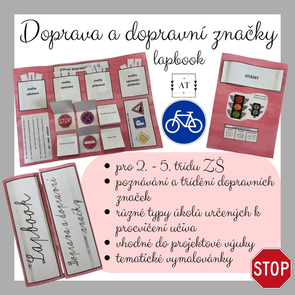 Doprava a dopravní značky - lapbook