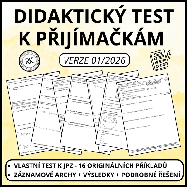Didaktický test z matematiky k JPZ 1