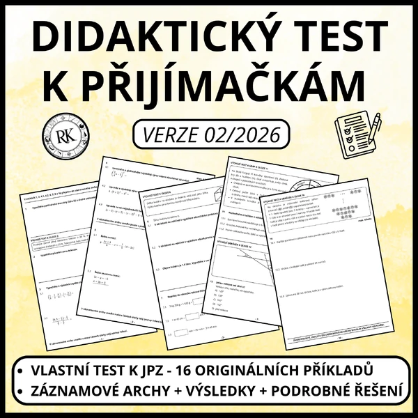 Didaktický test z matematiky k JPZ 2