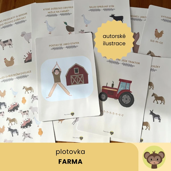 Plotovka farma - veselé aktivity na plot nebo stromy v okolí školky