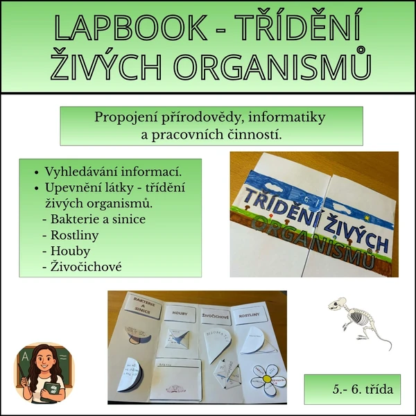 Lapbook - třídění živých organismů