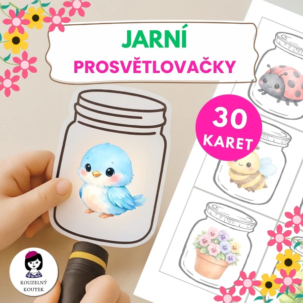 Jarní prosvětlovací obrázky | Jarní prosvětlovačky | Velikonoce | Jaro| stínohrátky