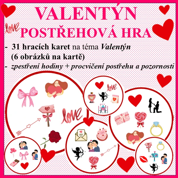 Valentýn - postřehová hra