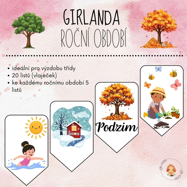 Girlanda - roční období