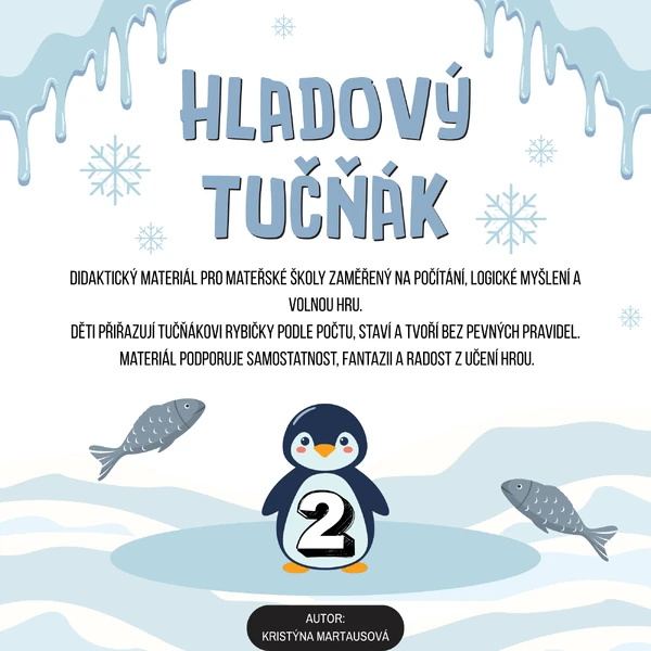Hladový tučňák - Počítáme s tučňákem a rybičkami