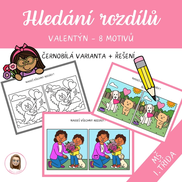 VALENTÝN - hledání rozdílů