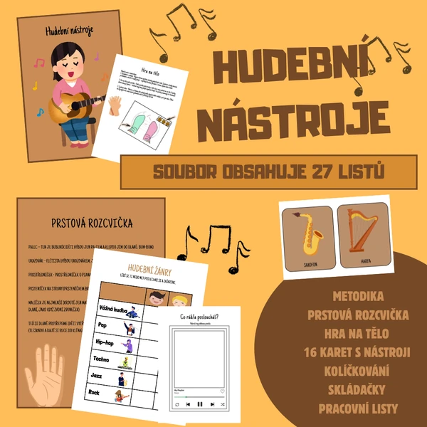 HUDEBNÍ NÁSTROJE - SOUBOR AKTIVIT