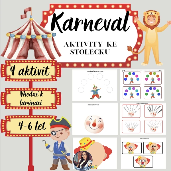 Karneval - aktivity ke stolečku 