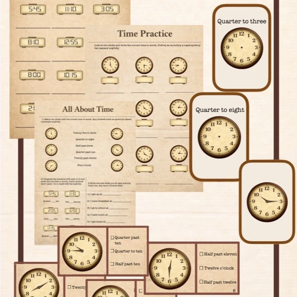 All about time-procvičování hodin