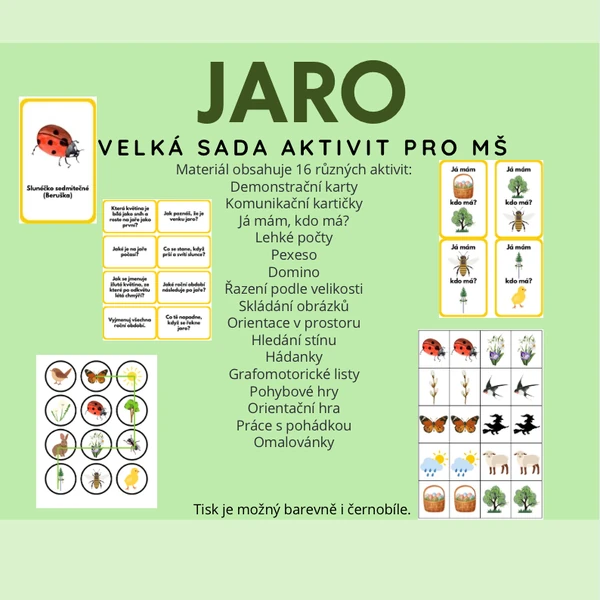 Jaro- velká sada aktivit pro MŠ