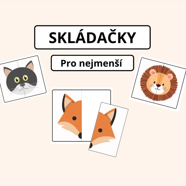 SKLÁDAČKY pro nejmenší - zvířátka