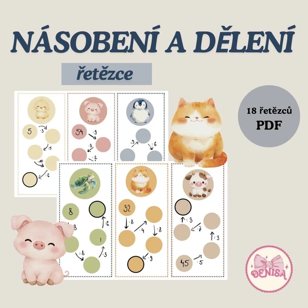 Násobení a dělení - řetězce