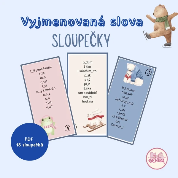 Vyjmenovaná slova - sloupečky 