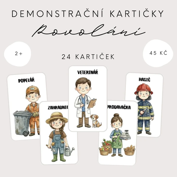 Demonstrační kartičky - povolání