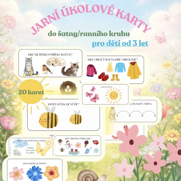 Jarní úkolové karty🌸🫶🏽