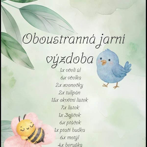 Oboustranná jarní výzdoba 🌸
