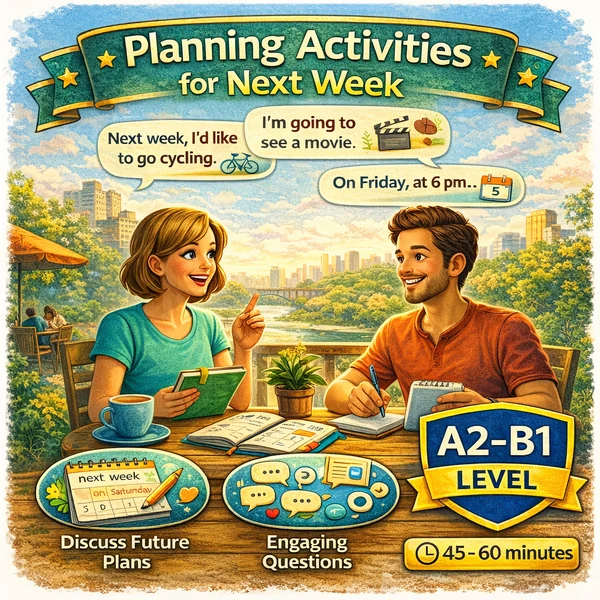 Planning Activities for Next Week (A2-B1 Konverzace - SpeakUp 06)