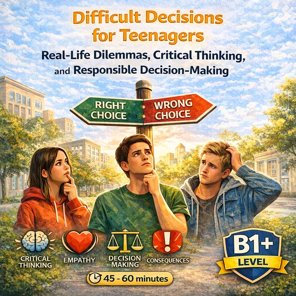 Difficult Decisions for Teenagers (B1+ Konverzace)