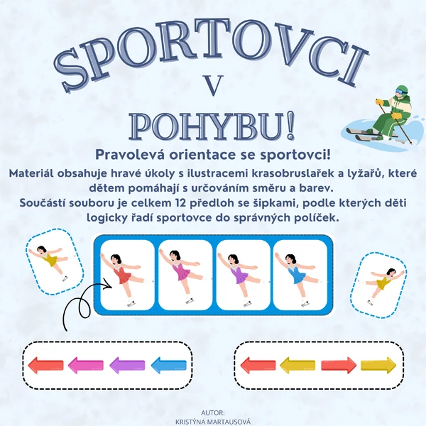 Sportovci v pohybu! - Barvy a směry