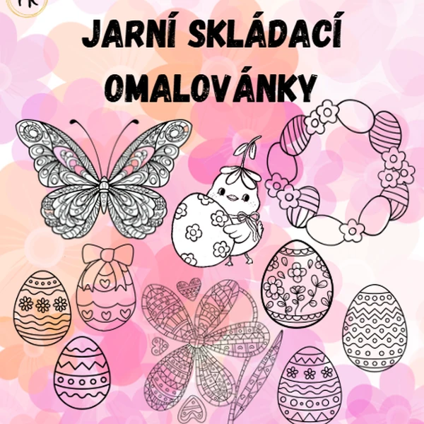 Jarní skládací omalovánky