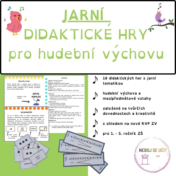 Jarní didaktické hry pro hudební výchovu