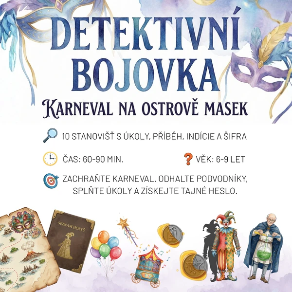 Detektivní bojovka - Karneval na ostrově masek