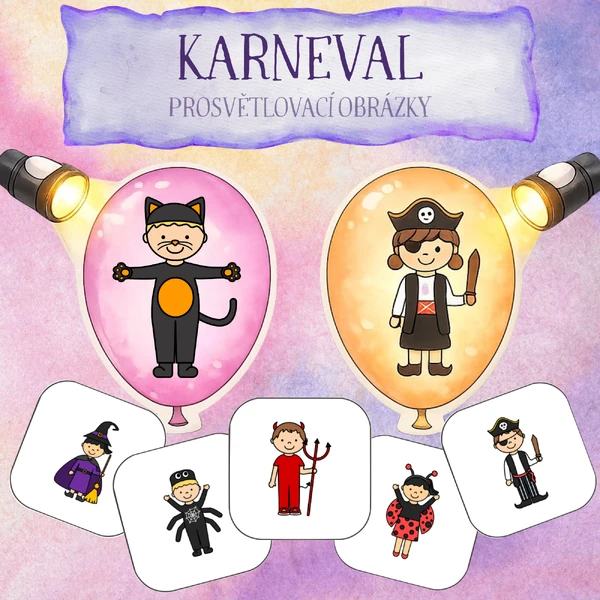 KARNEVAL - PROSVĚTLOVACÍ OBRÁZKY