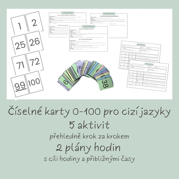 Číselné karty 0-100