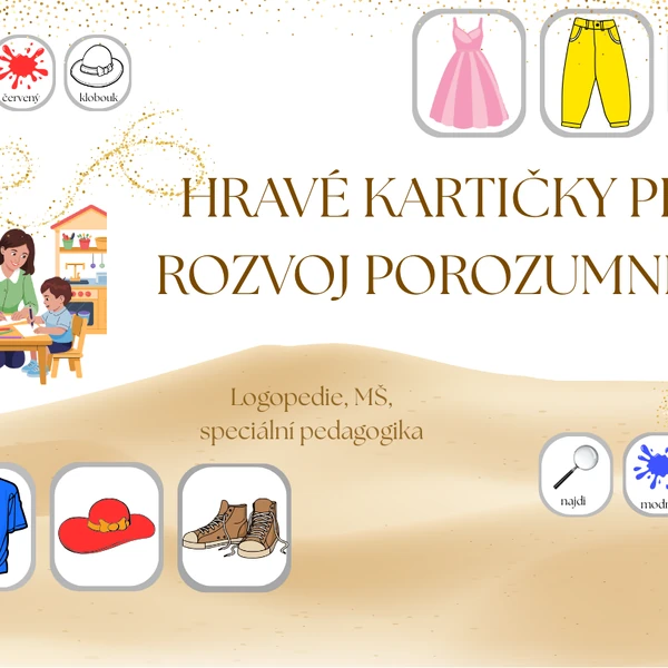 Hravé kartičky pro rozvoj porozumění 