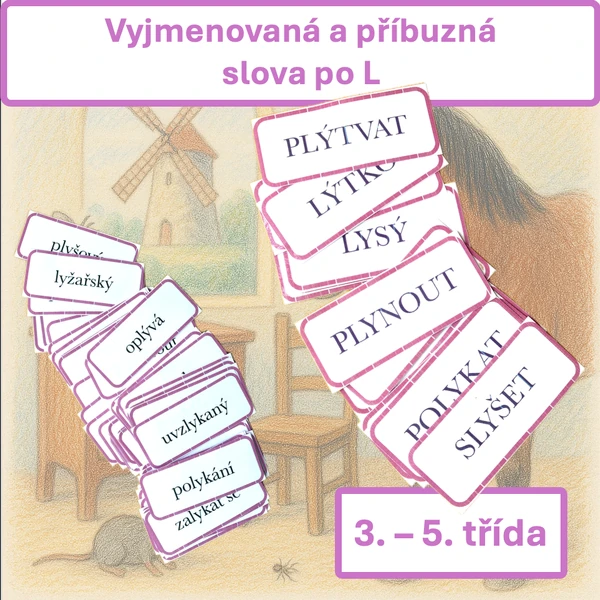 Vyjmenovaná a příbuzná slova po L