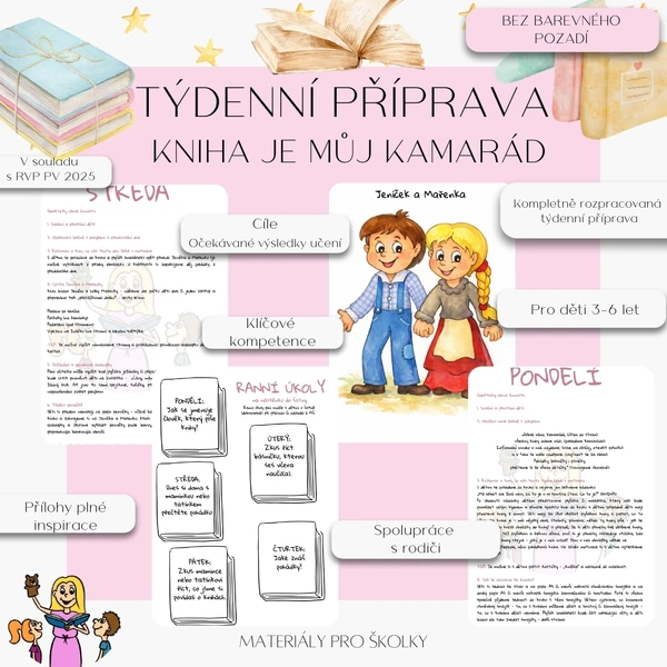 Týdenní příprava - Kniha je můj kamarád (bez barevného pozadí)