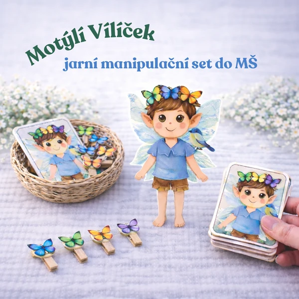 🧚‍♂️🌸 Vílíček – jarní manipulační set do MŠ